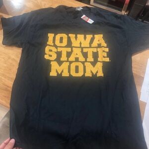 NWT NCAA Iowa State Mom Black T-Shirt Large